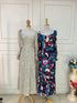 Spring Ladies Floral Cotton Maxi Dresses